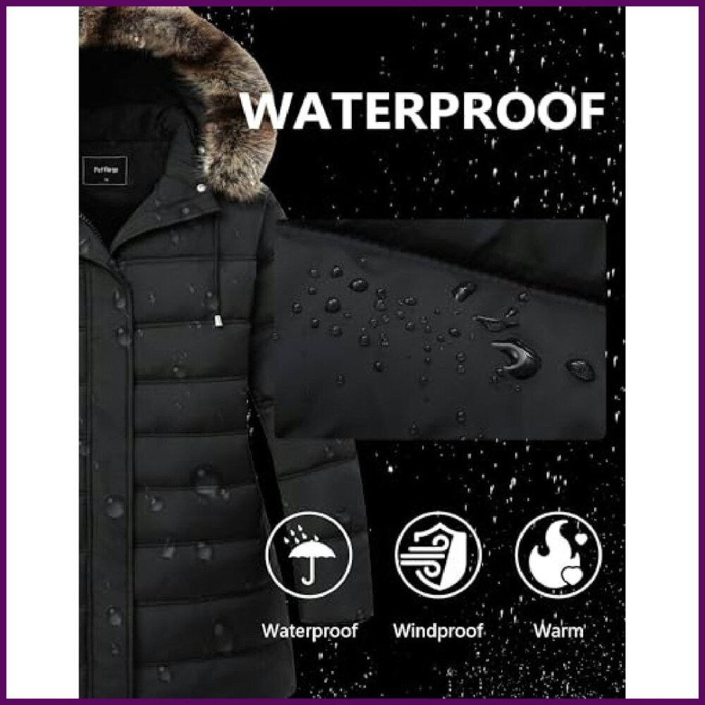Plus Size Down Puffer Jacket Windproof Waterproof… - image 6